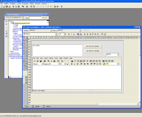 oracle forms html editor