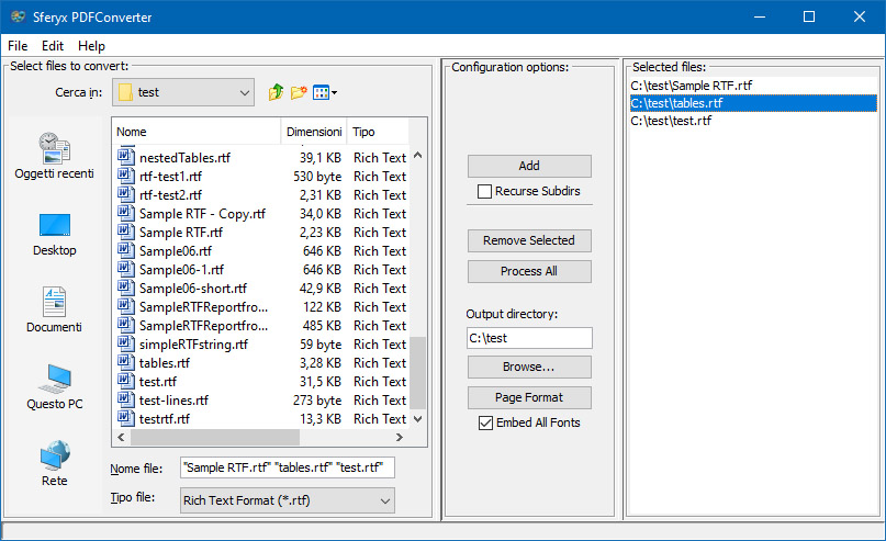 Convert Rich Text Format RTF To PDF Sferyx RTF To PDF Converter